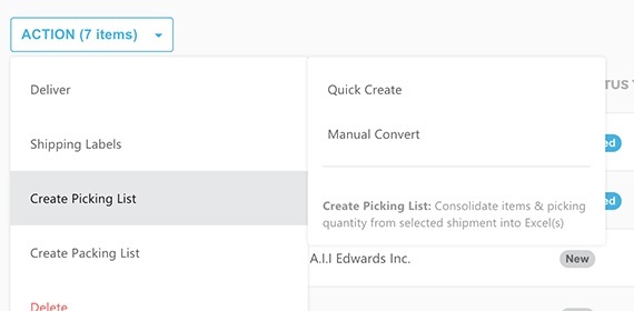 Pick and Pack List - WMS for SMBs